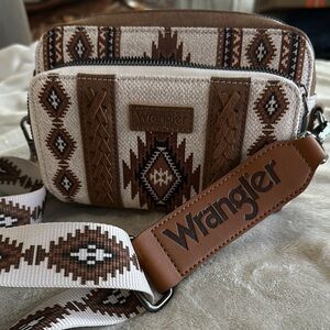 Wrangler Brown and Cream Crossbody Bag